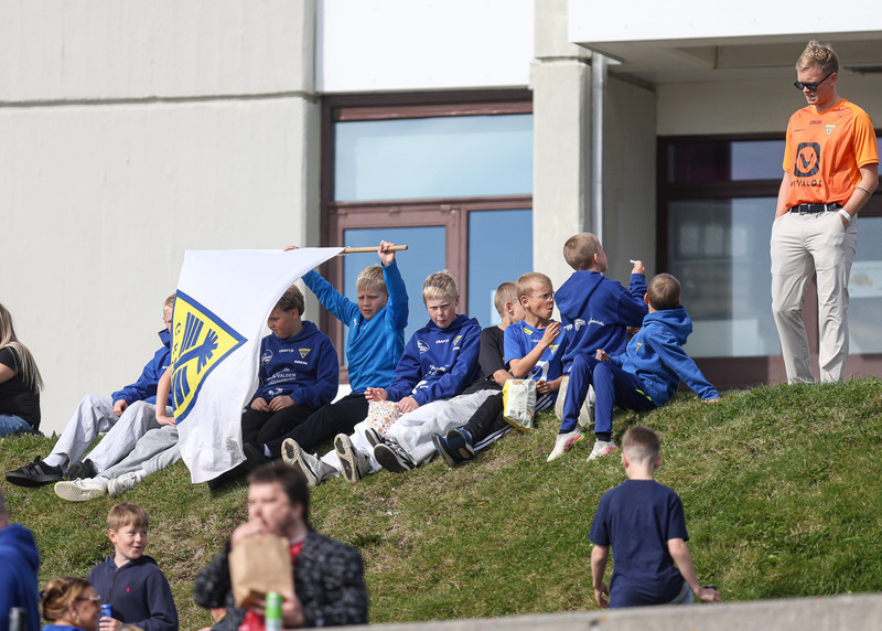 Myndaveisla: Gleði þegar Gróttukonur komust upp í Bestu