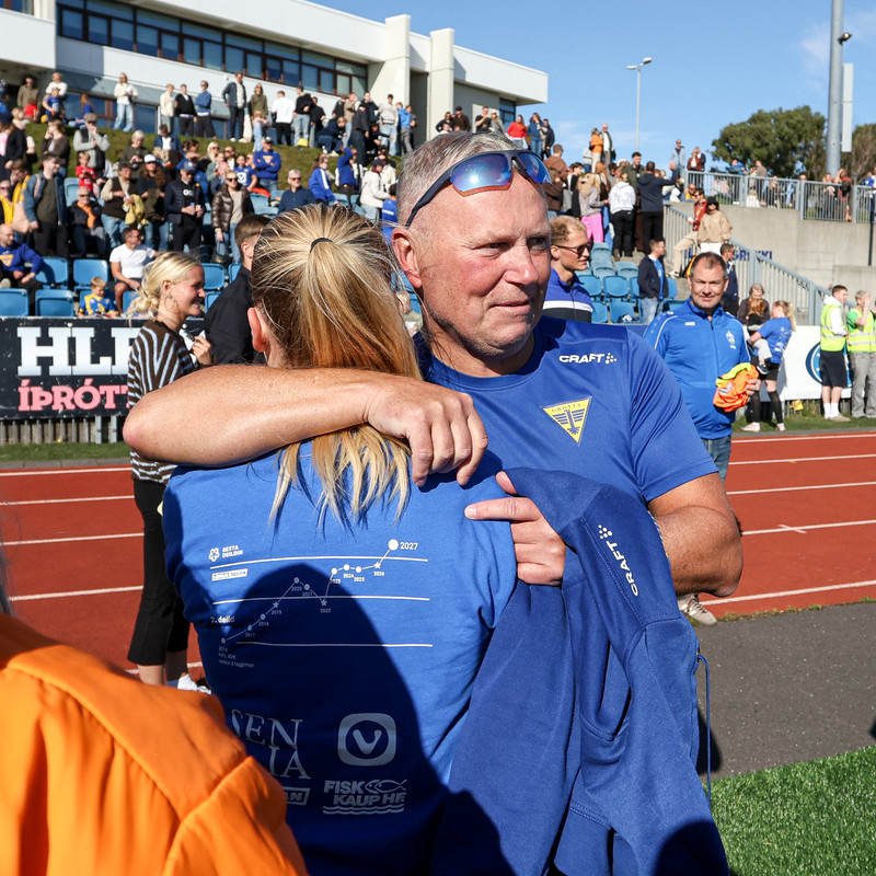 Myndaveisla: Gleði þegar Gróttukonur komust upp í Bestu
