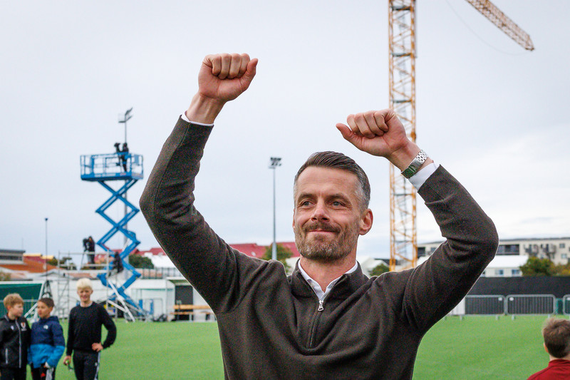 Sölvi Geir var eðlilega sáttur eftir leik!