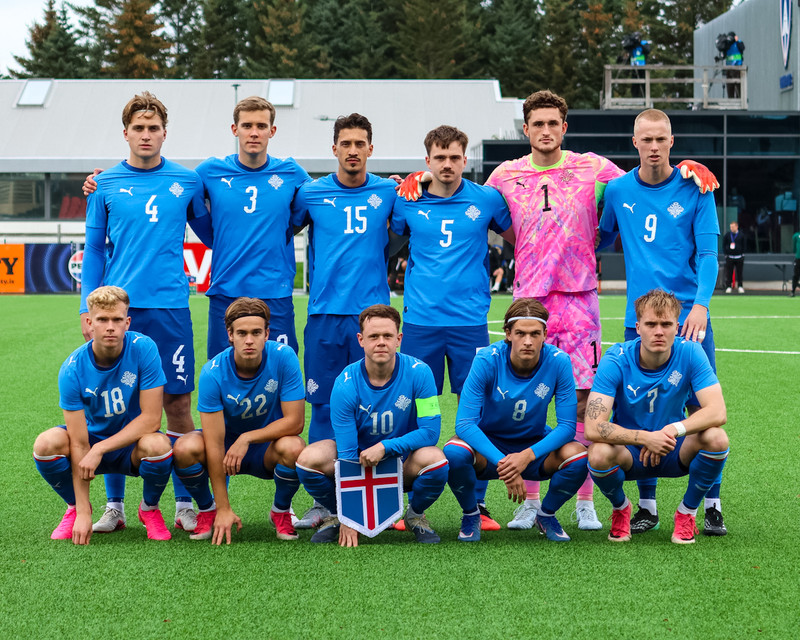Byrjunarlið Íslands í dag.
