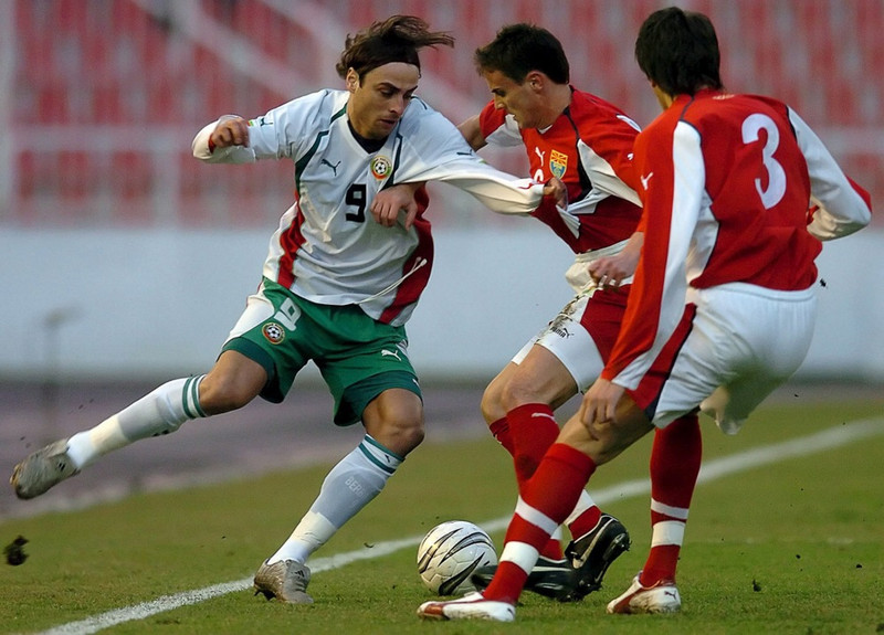 Dimitar Berbatov í búlgarska landsliðsbúningnum.