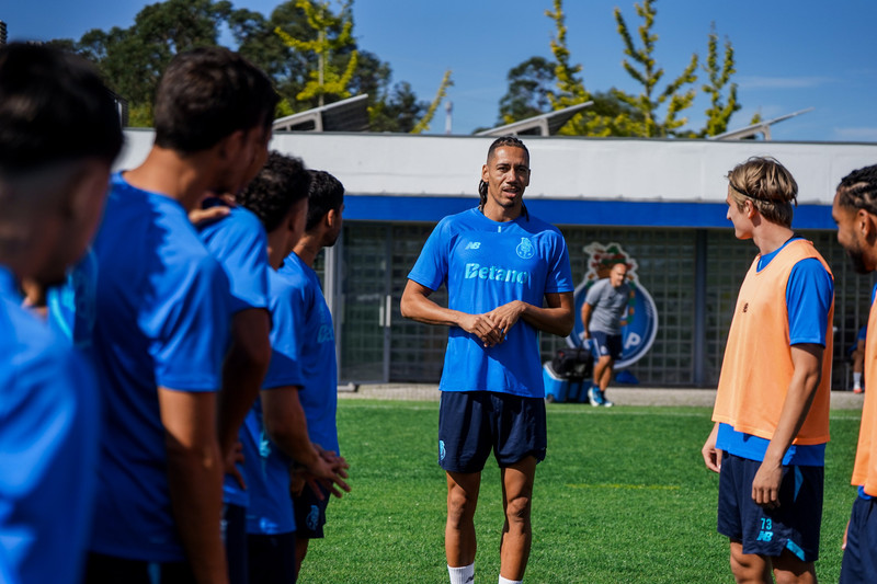Chris Smalling á æfingu Porto.