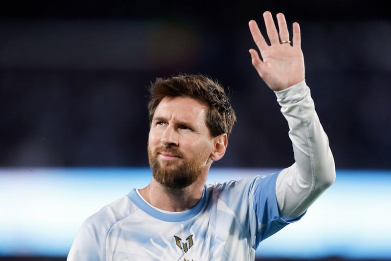 Lionel Messi spilaði kveðjuleik sinn í nótt