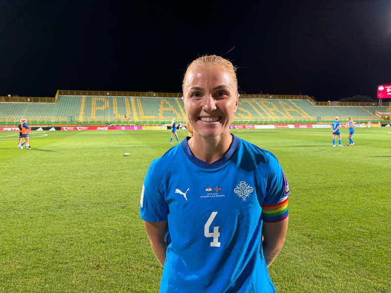 Glódís Perla Viggósdóttir, landsliðsfyrirliði.