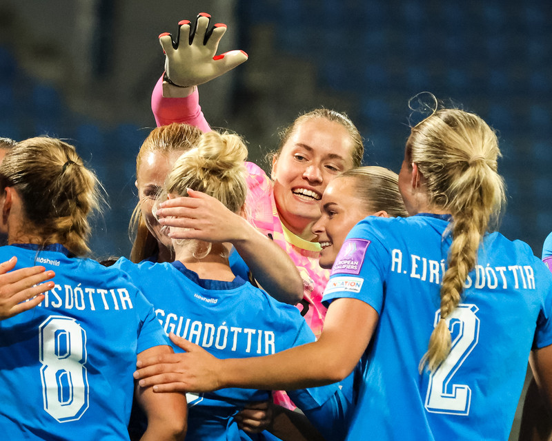 Ísland er komið í úrslit umspilsins