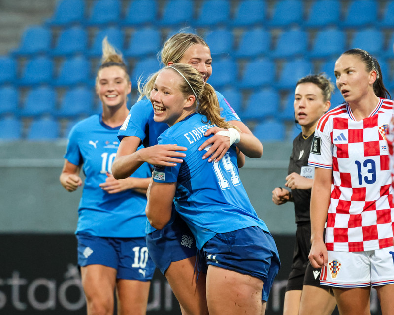 Myndaveisla: Ísland tók Króatíu í kennslustund