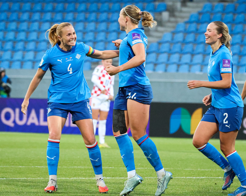 Myndaveisla: Ísland tók Króatíu í kennslustund