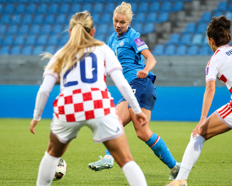 Myndaveisla: Ísland tók Króatíu í kennslustund