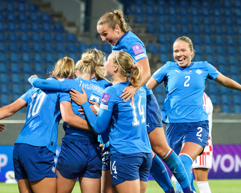 Myndaveisla: Ísland tók Króatíu í kennslustund