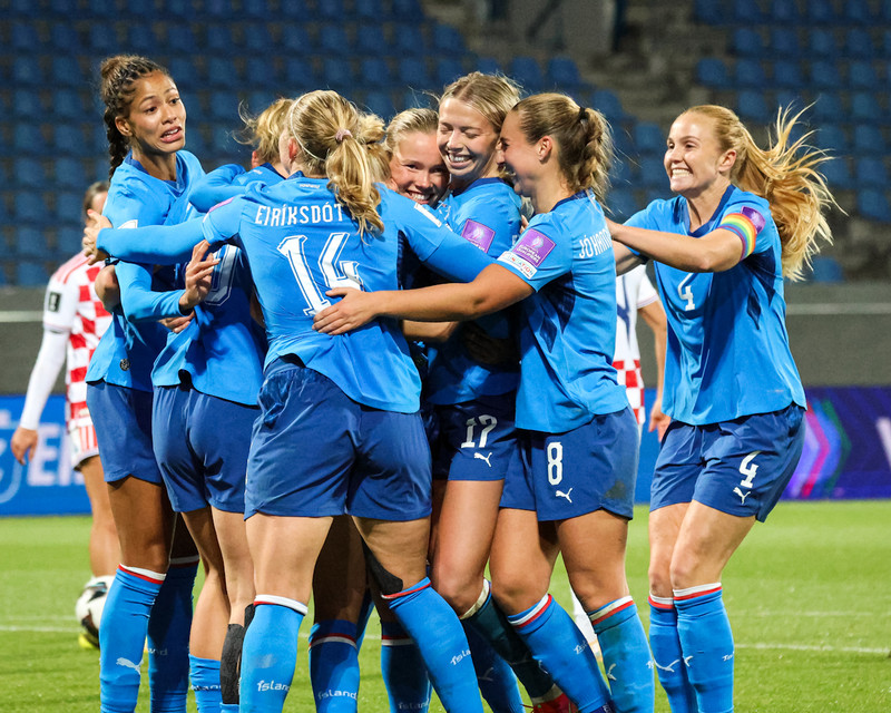 Myndaveisla: Ísland tók Króatíu í kennslustund