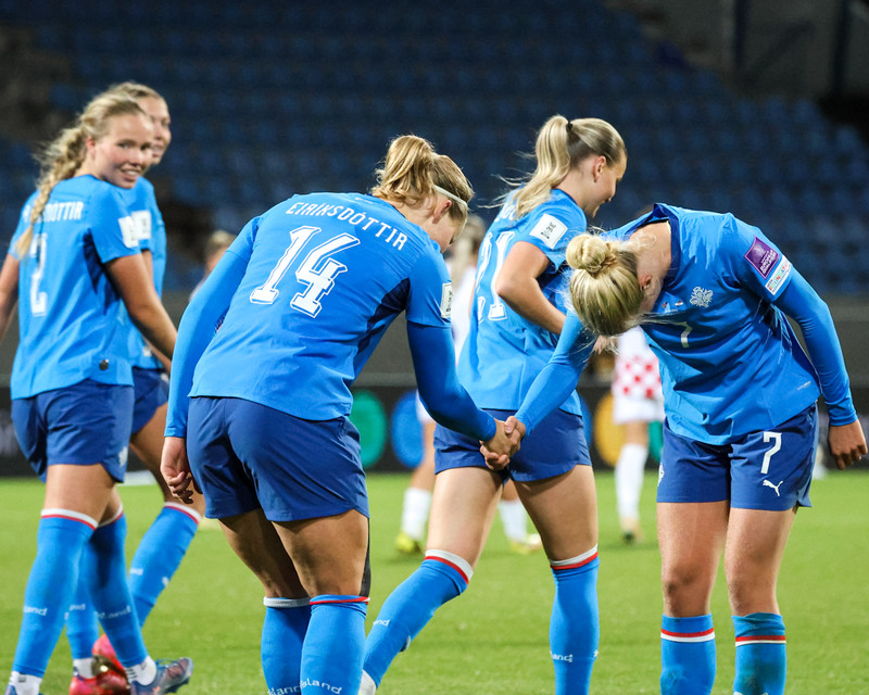 Myndaveisla: Ísland tók Króatíu í kennslustund