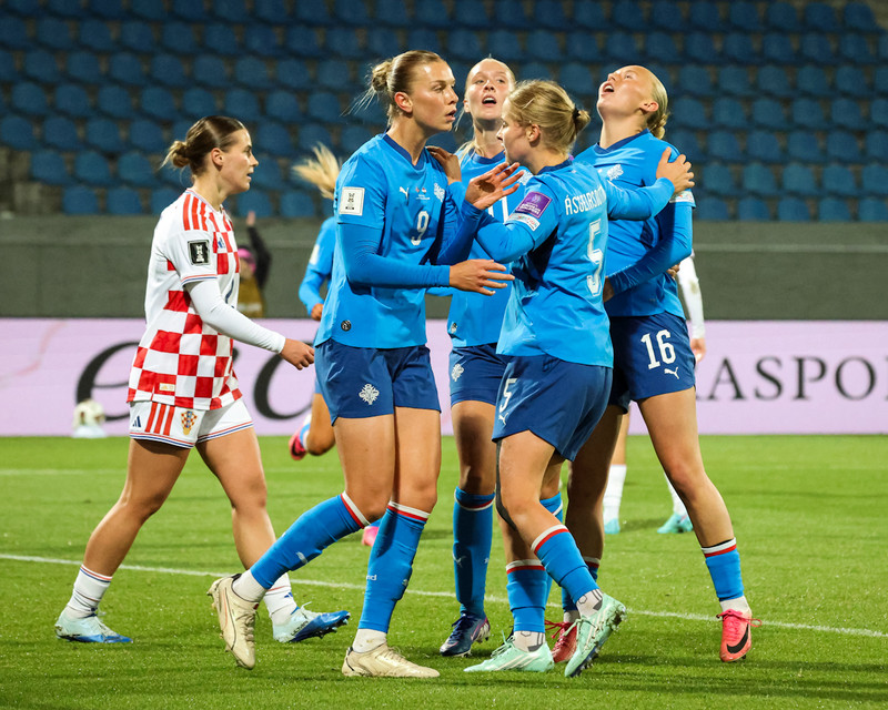 Myndaveisla: Ísland tók Króatíu í kennslustund