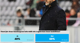 60% telja Arnar ekki hafa tekið rétt á agabrotunum