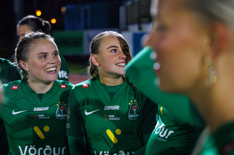 Agla María Albertsdóttir og Hrafnhildur Ása Halldórsdóttir.