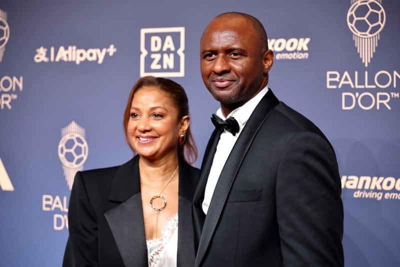 Patrick Vieira og eiginkona hans Cheryl Plaza Vieira.