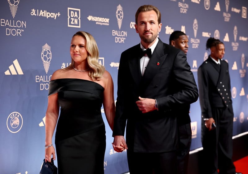 Harry Kane og eiginkona hans Katie Goodland.