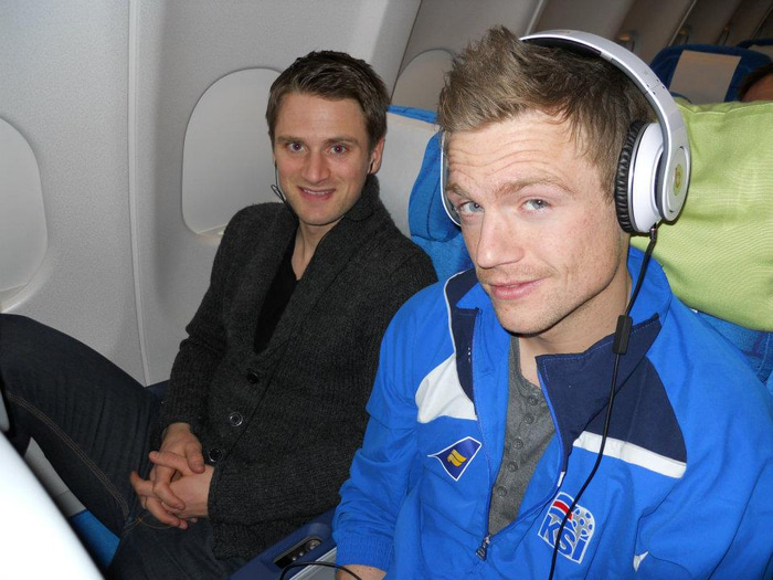 Arnór og Gunnar Heiðar í landsliðverkefni snemma árs 2012.