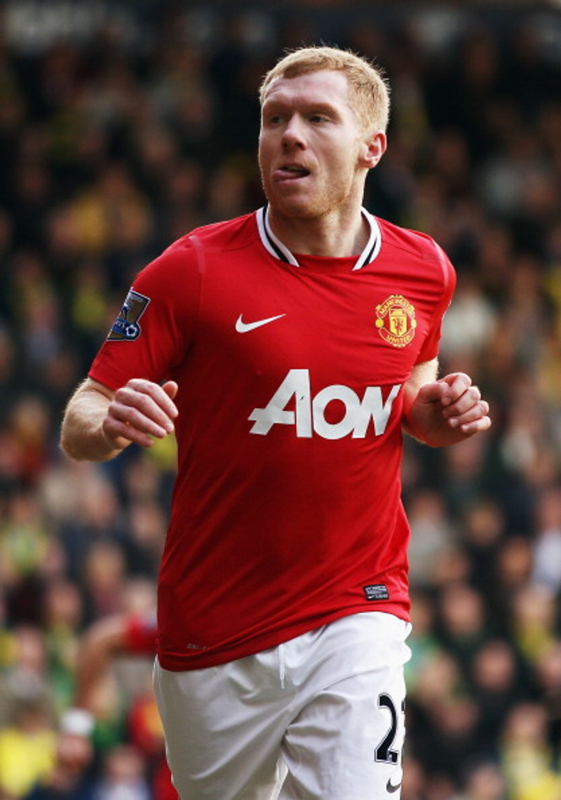 Scholes vann ensku úrvalsdeildina ellefu sinnum með Man Utd.
